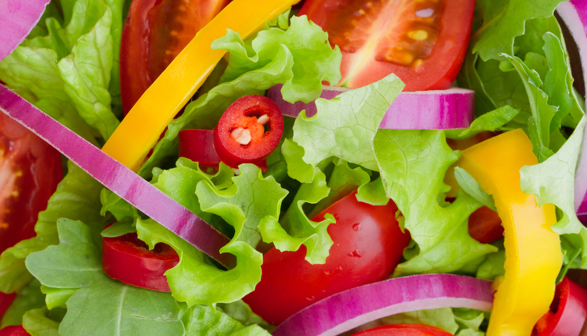 fresh salad close up