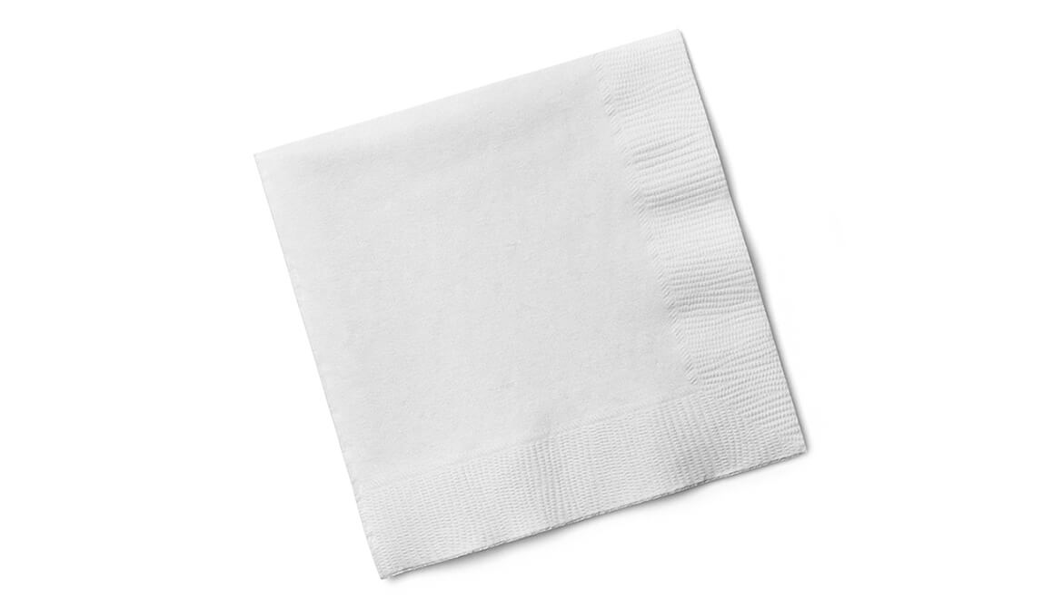 white napkin