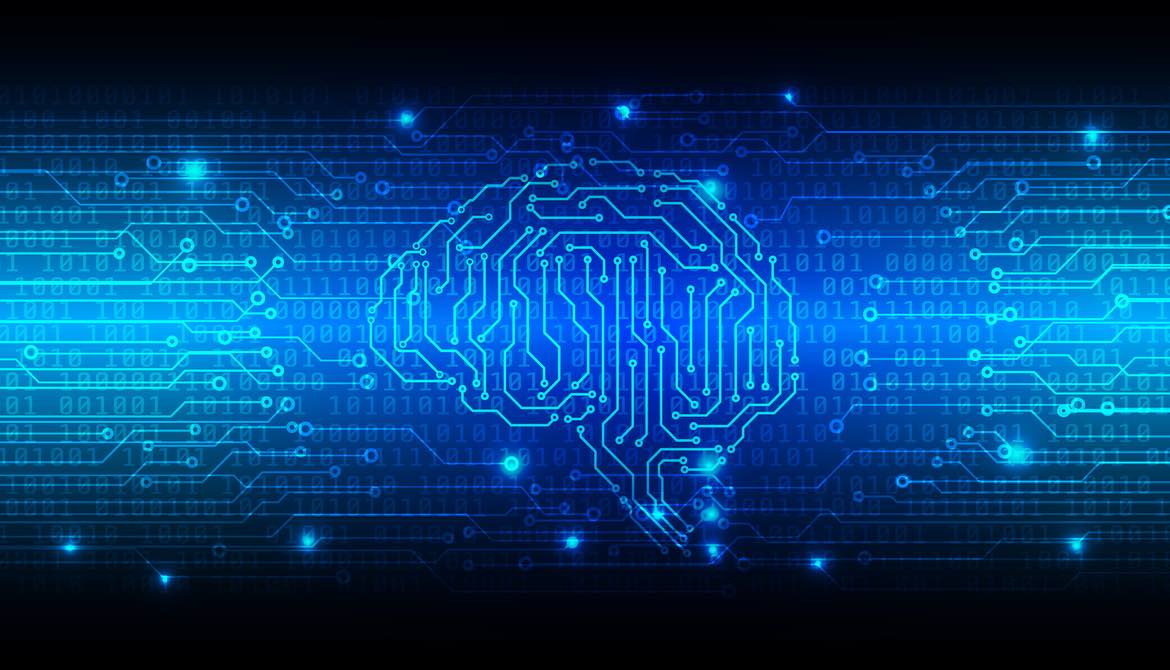 brain drawn as a circuit