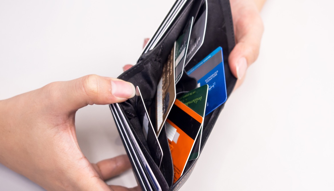 credit cards in wallet