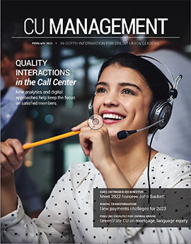  February 2023 CU Management magazine cover