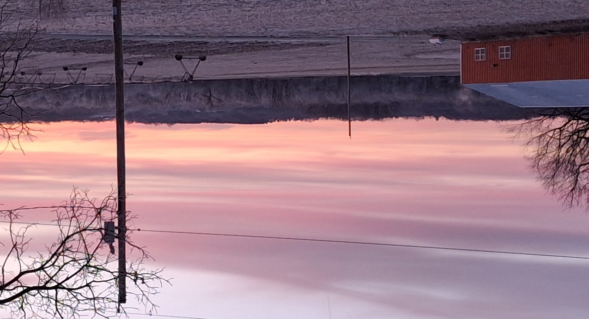 sunrise in my front yard