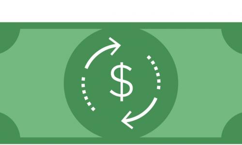 illustration of currency indicating circular flow