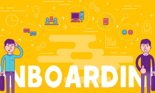 Employees onboarding concept