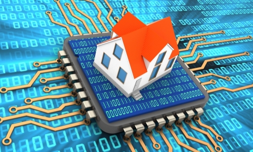 house on circuit board