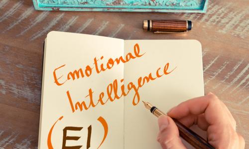 Emotional intelligence written in journal