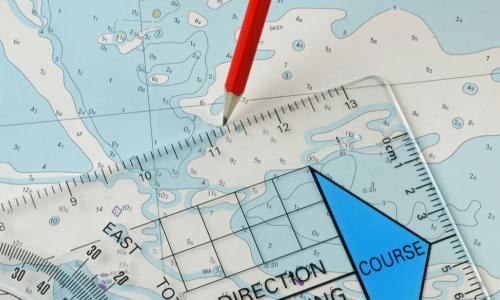 pencil compass ruler map