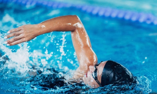swimmer in pool