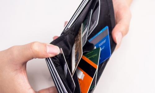 credit cards in wallet