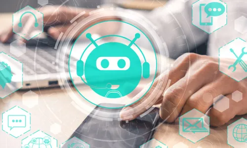 customer service ai chatbot concept