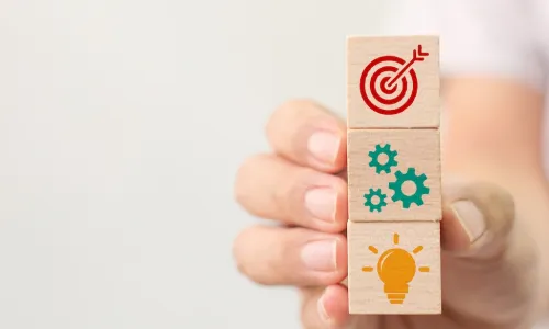 target gear and light bulb blocks