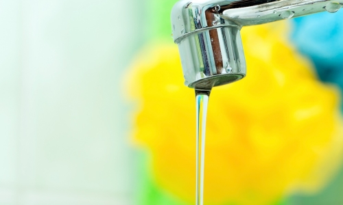 water faucet trickle