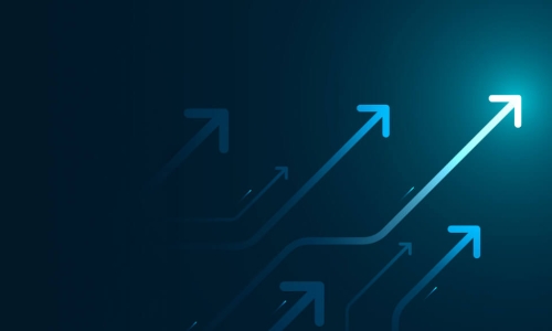 arrows showing growth by pointing upwards